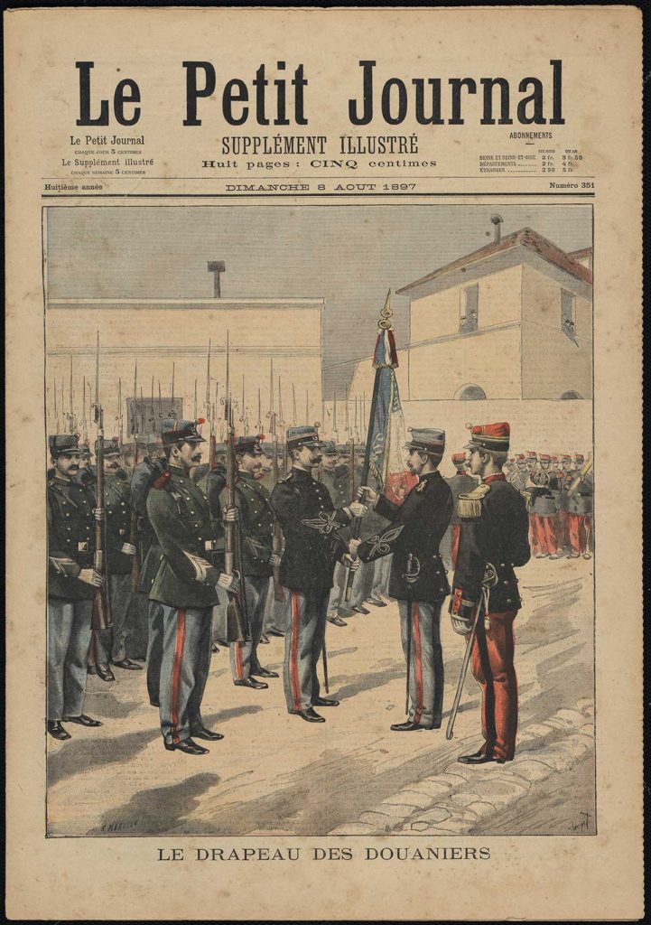 Remise du drapeau des Bataillons douaniers