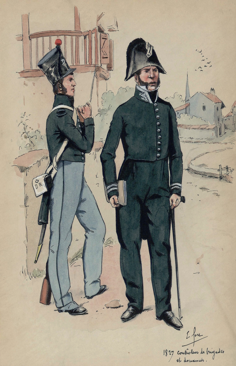 La Bande Garance De L uniforme Des Douaniers Association Pour L 