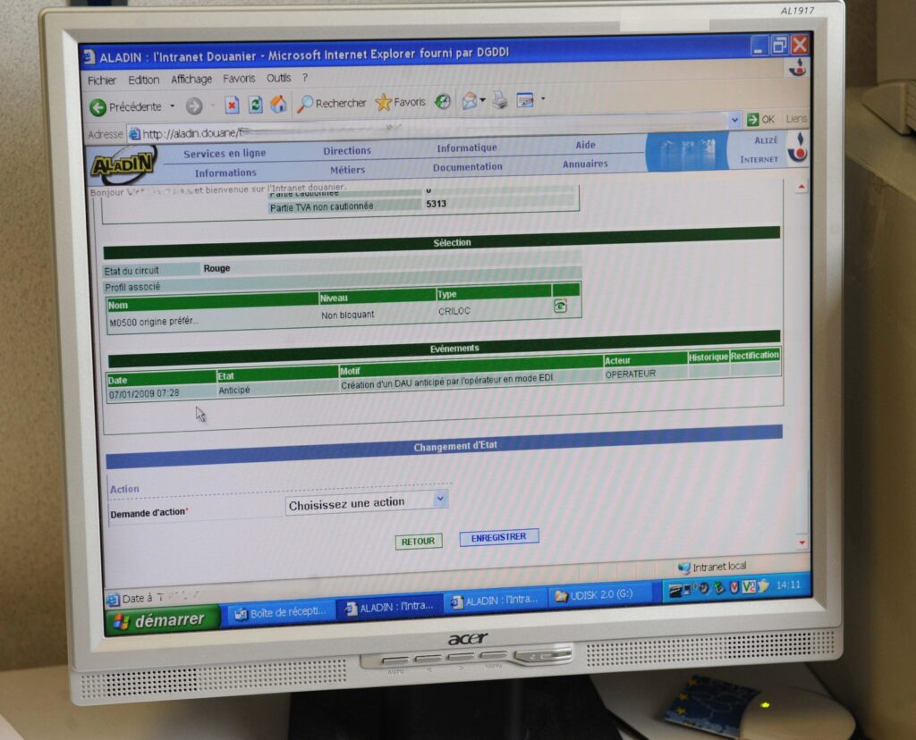 Aladin, le premier intranet douanier